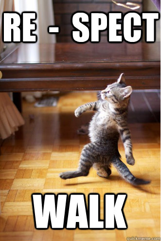 RE  -  SPECT WALK  - RE  -  SPECT WALK   Pimp Strut Cat