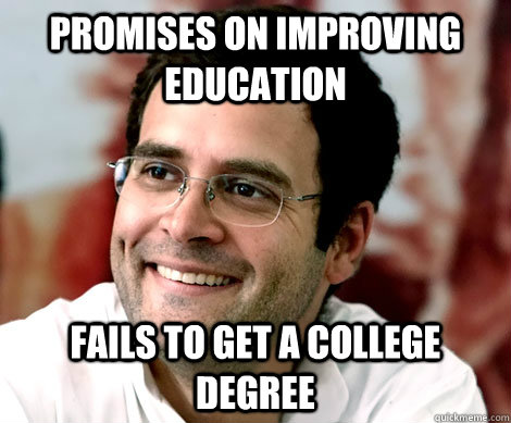 promises on improving education fails to get a college degree  