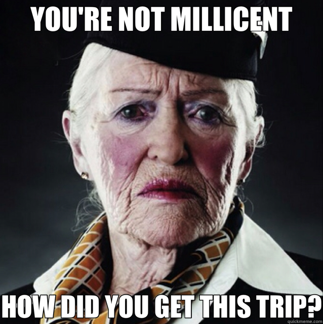 YOU'RE NOT MILLICENT HOW DID YOU GET THIS TRIP?  Flight Attendant