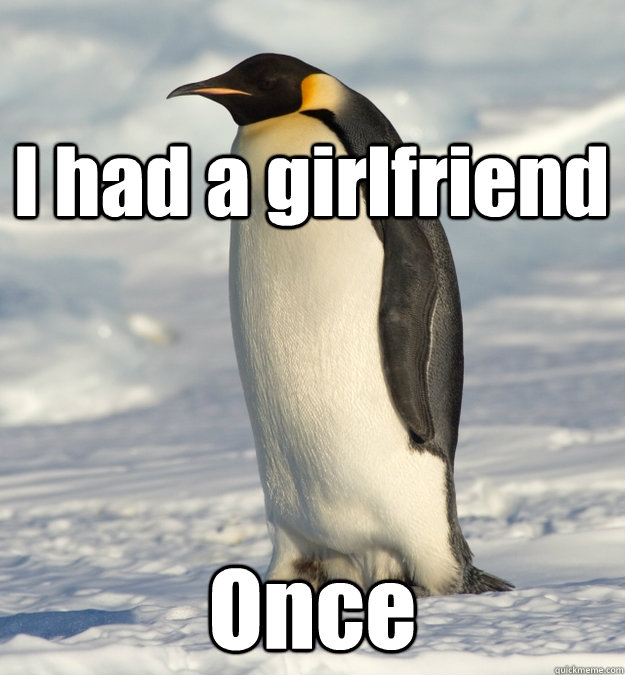 I had a girlfriend Once - I had a girlfriend Once  Lonely Penguin