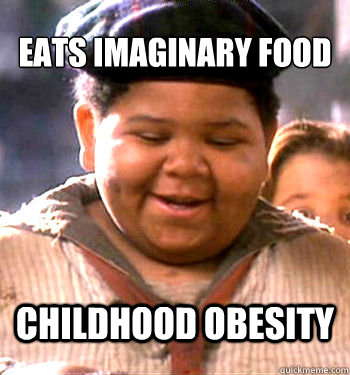 Eats imaginary food Childhood obesity - Eats imaginary food Childhood obesity  Misc
