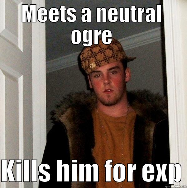 MEETS A NEUTRAL OGRE  KILLS HIM FOR EXP Scumbag Steve