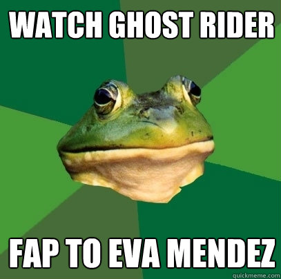 Watch Ghost Rider FAP to Eva mendez  Foul Bachelor Frog