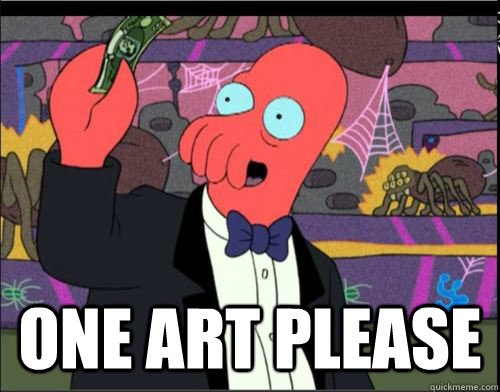  One Art Please -  One Art Please  One Blank Please Zoidberg