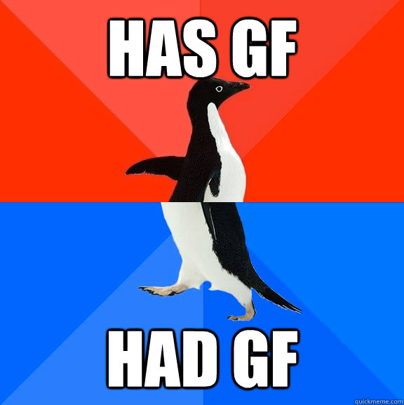 Has GF Had GF  Socially Awesome Awkward Penguin