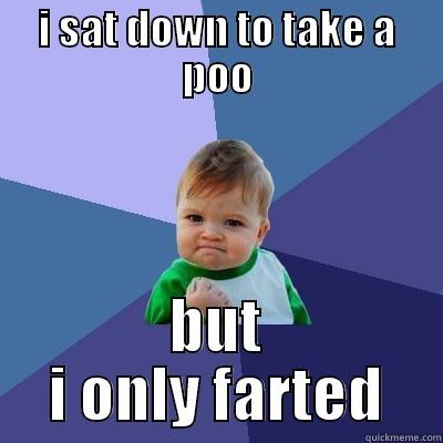 I SAT DOWN TO TAKE A POO BUT I ONLY FARTED Success Kid