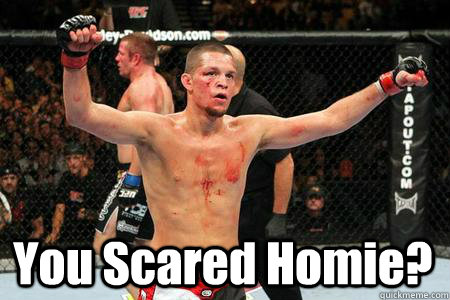 You Scared Homie?  You Scared Homie Nate DIaz