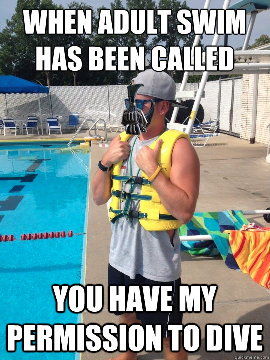 when adult swim has been called you have my permission to dive - when adult swim has been called you have my permission to dive  Misc