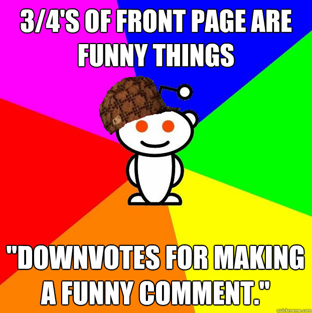 3/4's of front page are funny things 