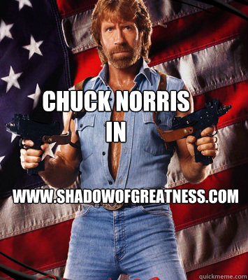 Chuck Norris 
in www.shadowofgreatness.com  Chuck Norris - Any Questions