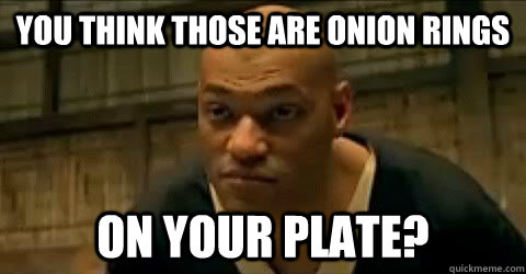You think those are onion rings on your plate?  Calamari at a buffet