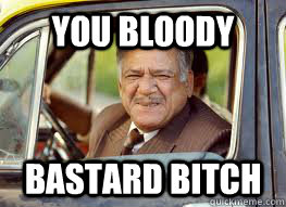 you bloody bastard bitch - you bloody bastard bitch  East Is East