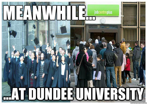 meanwhile... ...at Dundee university  Meanwhile at Aberdeen University
