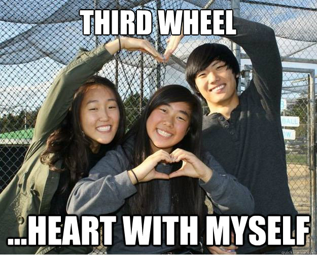 third wheel ...heart with myself - third wheel ...heart with myself  Third Wheel Ashley