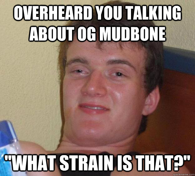 Overheard you talking about og mudbone 