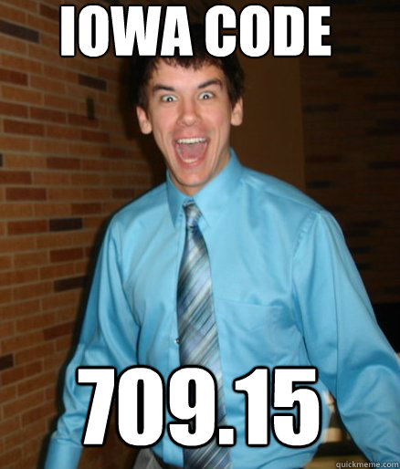Iowa Code 709.15  Brett Messenger