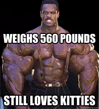 WEIGHS 560 POUNDS STILL LOVES KITTIES  