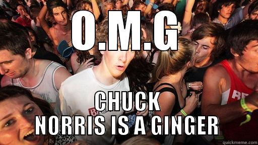 O.M.G CHUCK NORRIS IS A GINGER Sudden Clarity Clarence