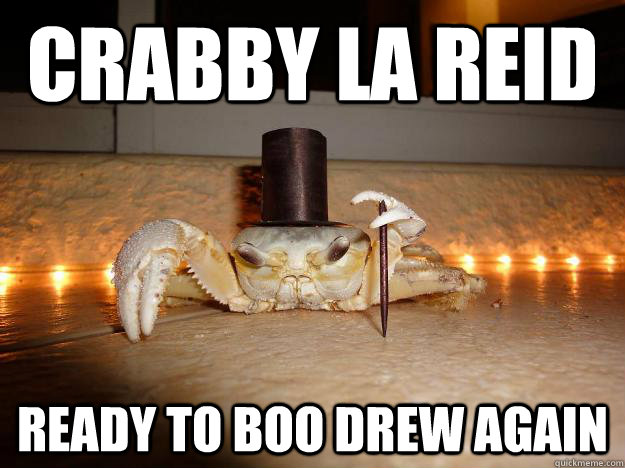 Crabby LA Reid Ready to boo Drew Again  Fancy Crab