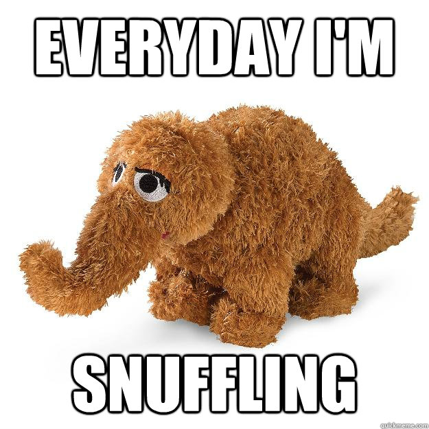 everyday i'm snuffling - everyday i'm snuffling  Every day im snuffling