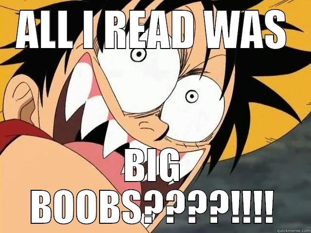 ALL I READ WAS BIG BOOBS????!!!! Misc
