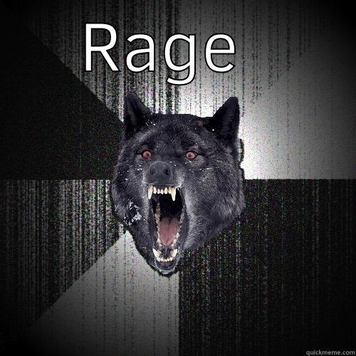 RAGE QUIT LIFE Insanity Wolf