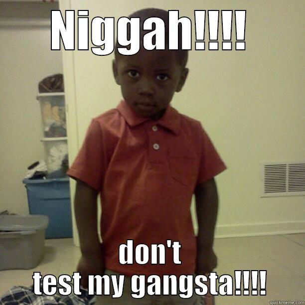 NIGGAH!!!! DON'T TEST MY GANGSTA!!!! Misc