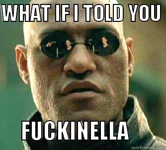 WHAT IF I TOLD YOU        FUCKINELLA         Matrix Morpheus