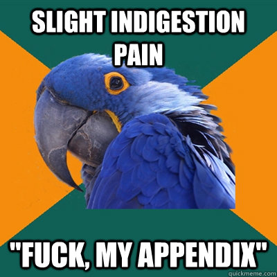 slight indigestion pain 