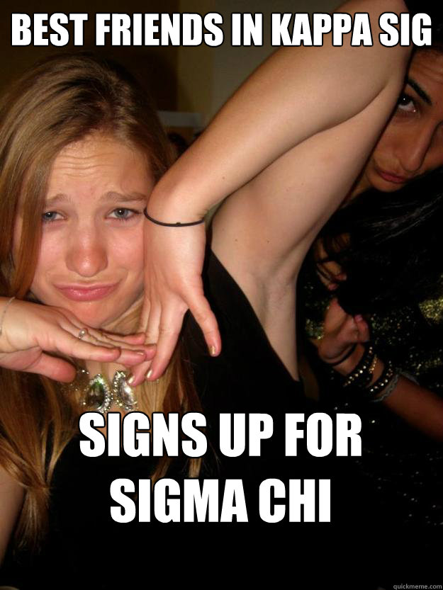 Best Friends in Kappa Sig Signs Up for Sigma Chi  