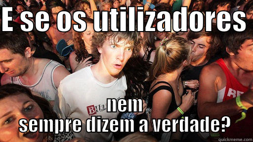 E SE OS UTILIZADORES  NEM SEMPRE DIZEM A VERDADE? Sudden Clarity Clarence