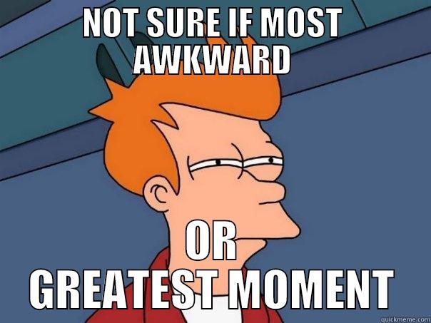 NOT SURE IF MOST AWKWARD OR GREATEST MOMENT Futurama Fry