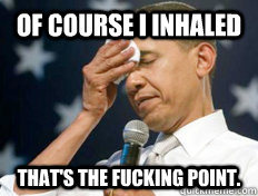 Of course i inhaled that's the fucking point.  