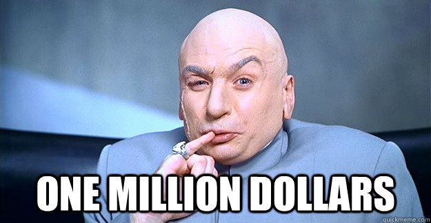  one million dollars  