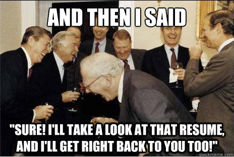 And then I said  