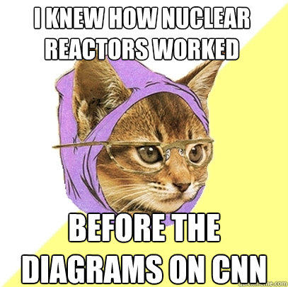 i knew how nuclear reactors worked before the diagrams on CNN  Hipster Kitty