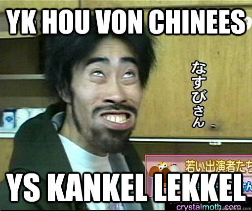 yk hou von chinees ys kankel lekkel  chinees
