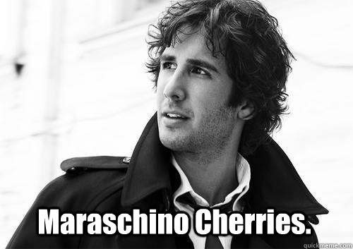 Maraschino Cherries.  maraschino cherries