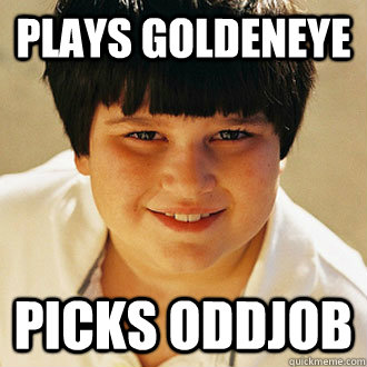 Plays Goldeneye picks oddjob - Plays Goldeneye picks oddjob  Misc