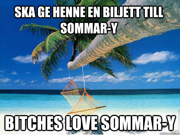 Ska ge henne en biljett till sommar-y Bitches love sommar-y   Bitches Love