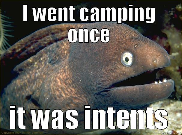 I WENT CAMPING ONCE IT WAS INTENTS Bad Joke Eel