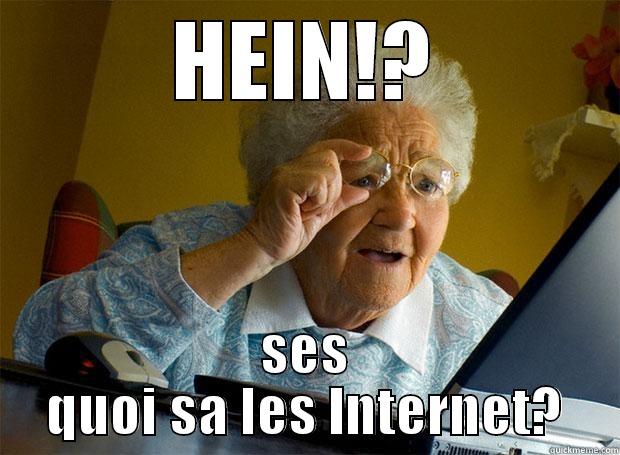 HEIN!? SES QUOI SA LES INTERNET? Grandma finds the Internet