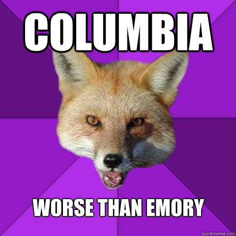COLUMBIA Worse than Emory  Forensics Fox