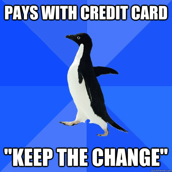 pays with credit card 