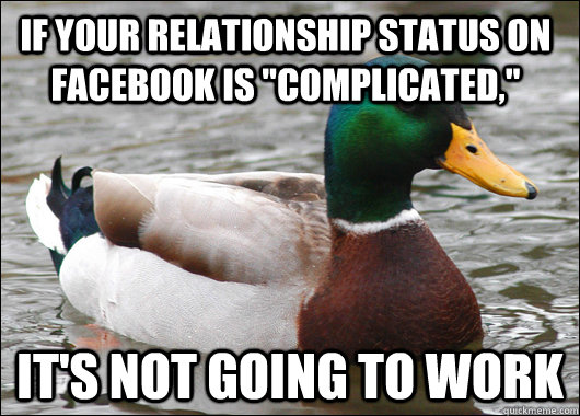 if your relationship status on facebook is 