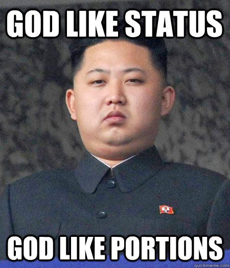 god like status god like portions  Chubby Kim