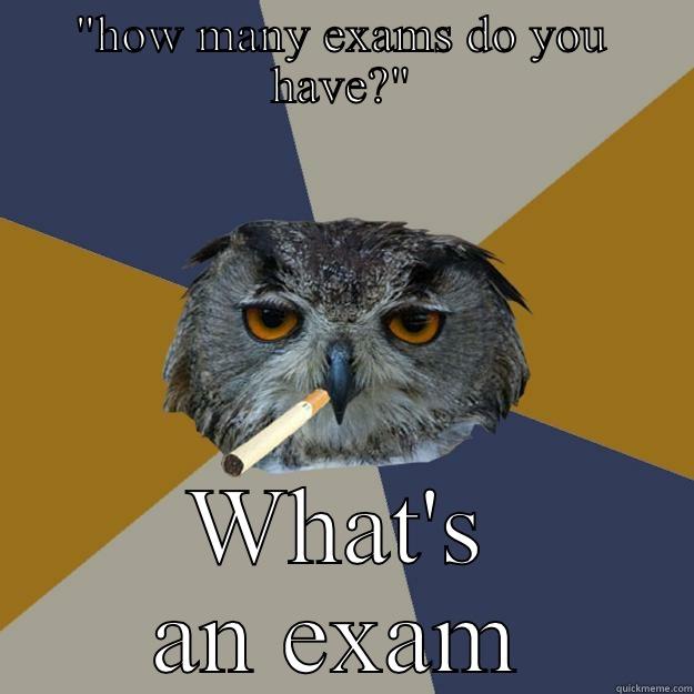 Art student exams - 