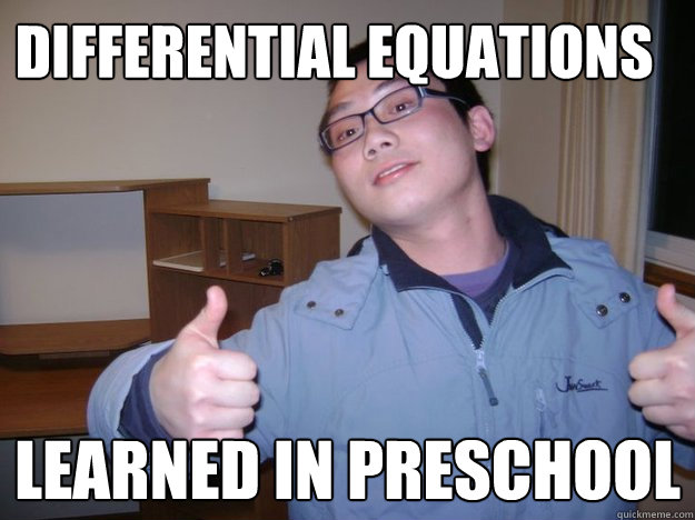Differential Equations Learned in preschool - Differential Equations Learned in preschool  International Friend