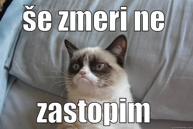 ŠE ZMERI NE ZASTOPIM Grumpy Cat