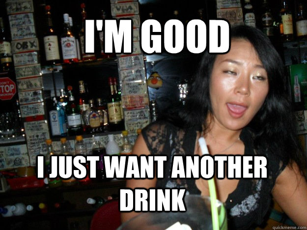 Drunk Asian Girl. 